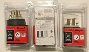 9 Pcs. LEGRAND NEMA L16-30P/ L1630-PCCV3 TURNLOK PLUGS 30A 3PH 480V 3P 4-WIRE - Picture 1 of 4