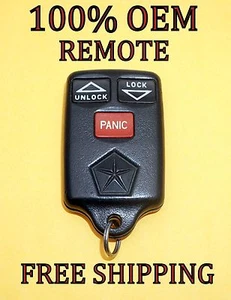 100% OEM CHRYSLER PLYMOUTH DODGE KEYLESS ENTRY TRANSMITTER  GQ43VT7T   - Picture 1 of 2