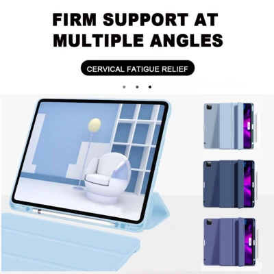 Shockproof Flip Stand Case For iPad 5th 6th 7th 8th 9th Generation W/Pencil Slot - Image 1 of 4