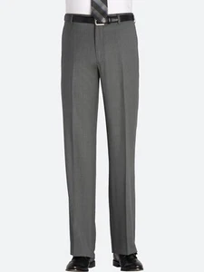 Kenneth Cole Awearness Men's Grey Modern Fit Wool Blend Trousers, 35W x 30L - Picture 1 of 14