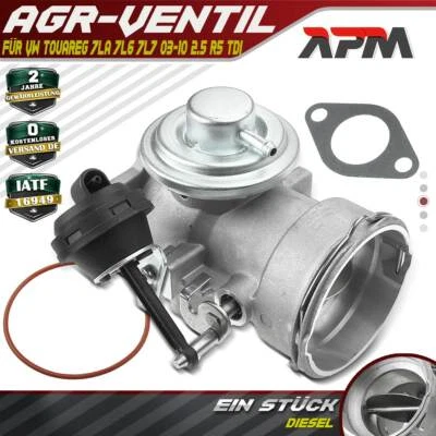 Valvola EGR ricircolo gas di scarico per VW TOUAREG 7LA 7L6 7L7 2003-2010 2.5 R5 TDI - Immagine 1 di 4