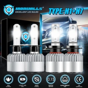 For Hyundai Sonata 2002-2008 H1+H7 LED Headlight High Low Bulbs Combo Kit 6000K - Bild 1 von 12