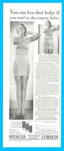 1936 SPENCER CORSETS vintage PRINT AD figure shaping for women ladies - Picture 1 of 3