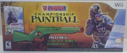 Nintendo Wii Nppl Championship Paintball With Gun - Nintendo Wii GAME NEW - Image 1 of 1