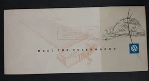 Classic VW Beetle Sales Brochure Meet The Volkswagen 1953 English Text Kafer Bug - Picture 1 of 5