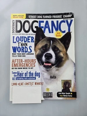 Dog Fancy Magazine November 2003 Akita, Irish water spaniel , Tibetan Terrier Foto 1 de 4