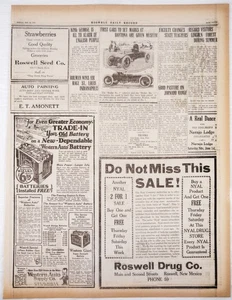 1920 DAYTONA FLORIDA AUTO RACE CARS NEWSPAPER PHOTO STORY 22x17 Read P404 - Picture 1 of 4