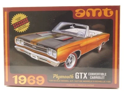Plymouth GTX Convertible 1969 Modellino Auto Kit Costruzione Plastica 1:25 AMT - Immagine 1 di 4