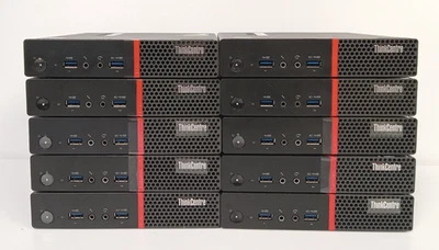 Lot of 10 Fully Functional Lenovo ThinkCentre M600 Tiny Desktops - NO HDDS/OS - Image 1 of 4