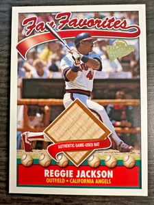 2004 Topps All-Time Fan Favorites RELIC Reggie Jackson GAME WORN Jersey -85 - Bild 1 von 2