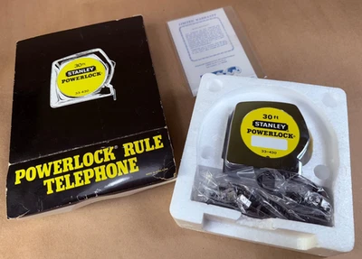 Vintage Stanley Powerlock Rule Telephone RARE Mail In - Mint condition - Unused - Image 1 of 4