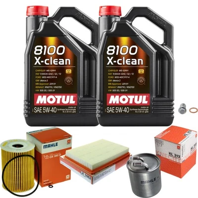 Mahle Inspección Set 10L Motul 8100 X-Clean 5W-40 para Jeep Commander 3.0 CRD - Imagen 1 de 4