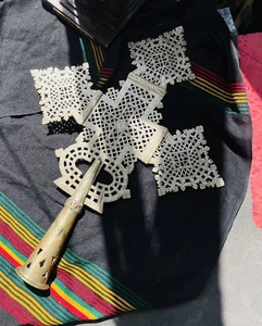 Coptic Cross BIG Ethiopian Processional  Orthodox Cross Christian Blessing - Picture 1 of 6