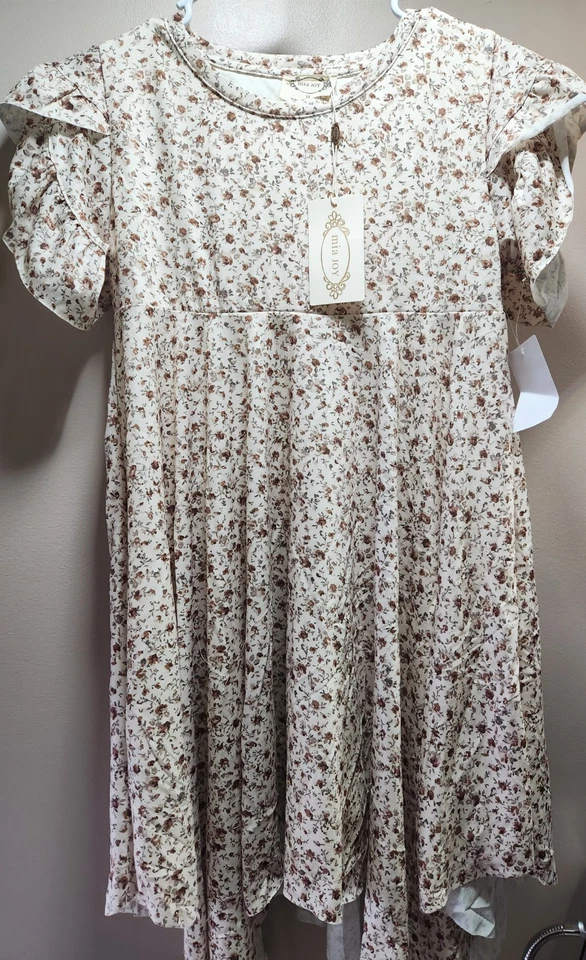 Vestido Joyfilm Milana Neutro Mini Floral Nuevo con Etiquetas Talla 10 Foto 1 de 3