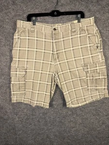 Red Head Beige Plaid Cargo Shorts Mens Size 38 - Picture 1 of 6