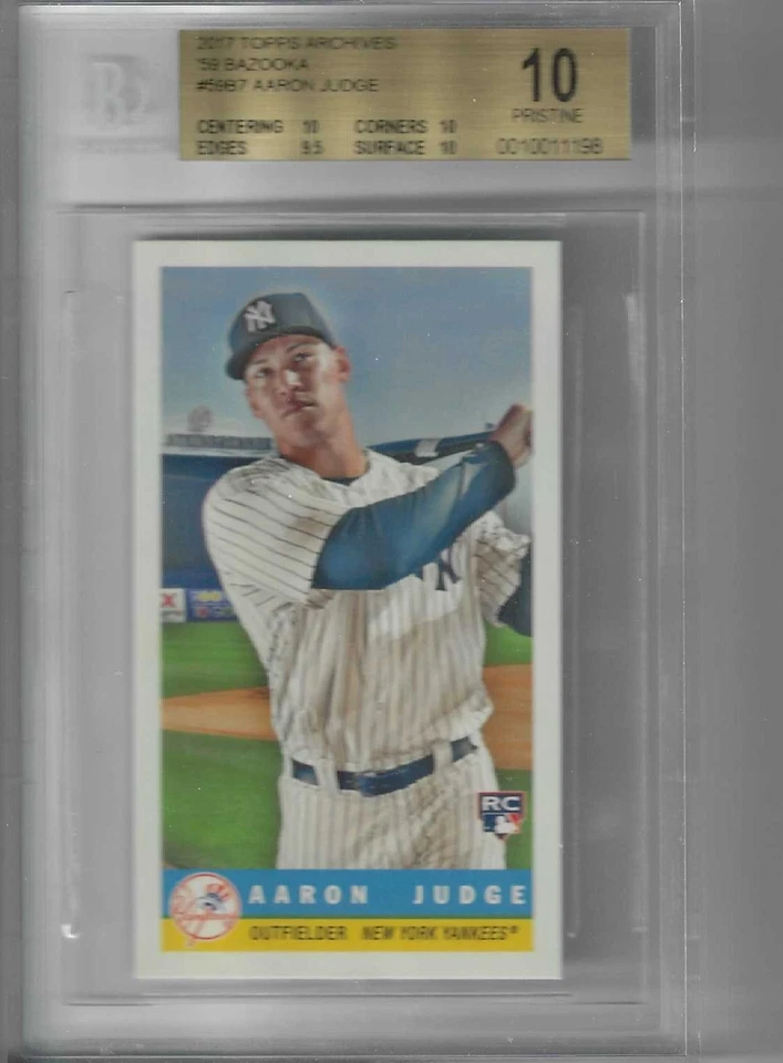 2017 Topps Archives Bazooka Aaron Judge #59B-7 Rookie PRISTINE BGS 10 - Image 1 of 1