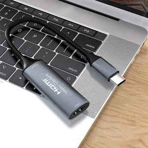 USB Type-C Video Capture Card for Macbook PS4 PC Game DVD Camera Recording - Afbeelding 1 van 11