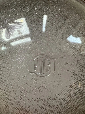 Lente de vidrio gris claro vintage ROUNDEL Theatre Stage 7 9/16" HUB eléctrico  Foto 1 de 4