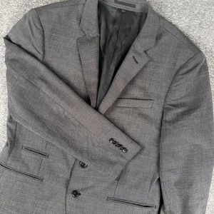 J Crew Ludlow Blazer Mens 40S Gray Slim Fit Italian Cloth Jacket Wool Cotton - Picture 1 of 17