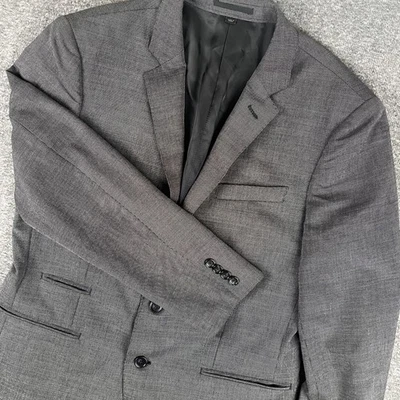 Blazer J Crew Ludlow Para Hombres 40S Gris Calce Ajustado Chaqueta de Tela Italiana Lana Algodón Foto 1 de 4