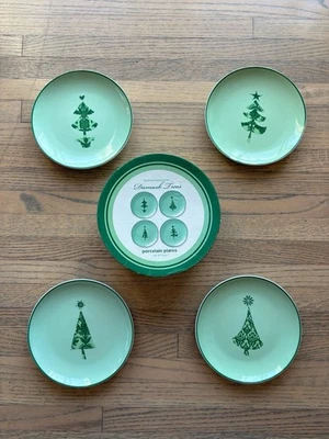 Platos de postre de porcelana de árboles de damasco Boston Warehouse 2007 Foto 1 de 4