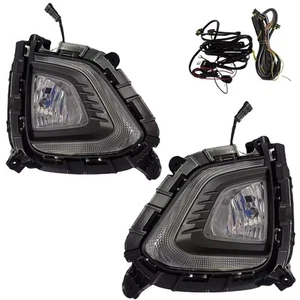 Fog Lamp Set with Drl for Hyundai Creta Type 2 Pair Lights 2018-2020 Models - Picture 1 of 1