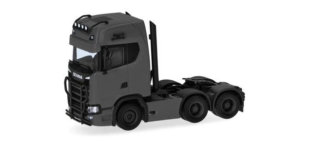 Herpa 314053-005 - 1/87 Scania CS 20 HD Trattore 3 Assi (6x4), Grigio - Nuovo - Immagine 1 di 1