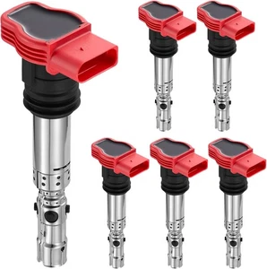 6-Pack UF483 Ignition Coils Compatible with Audi A4 Quattro 2002-2006,...  - Picture 1 of 8