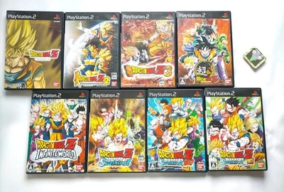 Lot 8 PS2 Dragon Ball Z 1 2 3 Infinite Sparking Neo Meteor PlayStation japan - Image 1 of 4
