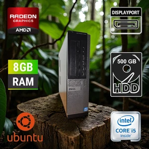 Dell Optiplex 7010 DT Linux Ubuntu 24.04.2 LTS i5 CPU AMD GPU 8GB RAM 500 GB HDD - Picture 1 of 3