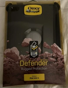 OtterBox Defender Series Case & Stand for Apple iPad Mini 4 Black New - Picture 1 of 2