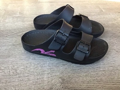 Sandalias Gravity Defyer G-Defy para Hombres 8 Mujeres 10 Negras VersoCloud Slide Recuperación Foto 1 de 4