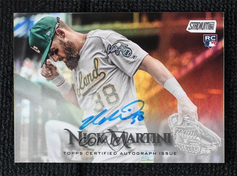 2019 Topps Stadium Club Rainbow Foil /10 Nick Martini #SCA-NM Rookie Auto RC - Image 1 of 2