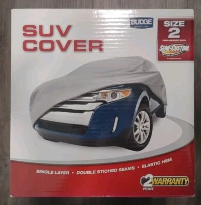 Cubierta SUV Budge "Talla 2" - Una sola capa, dobladillo elástico, doble costura  Foto 1 de 4