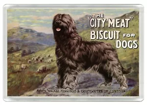 BRIARD DOG DOG FOOD ADVERT ART PRINT NOVELTY FRIDGE MAGNET GREAT GIFT - Foto 1 di 1