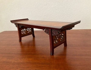 TABLE- FORM- STAND QIAOTOUAN Edelholz Display Porzellan Vase Skulptur Ming Stil - Bild 1 von 10