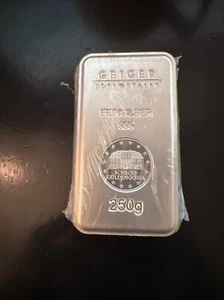 250 Gramm .999 Silber Geigerbarren versiegelt selten mit Serie # Sigma geprüft schneller Versand - Bild 1 von 4