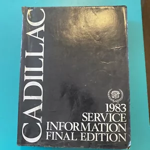 1983 Cadillac Service Information Final Edition Manual Book - Foto 1 di 11