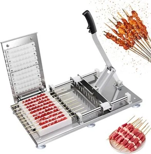 Commercial Stainless Steel BBQ Kebab Grill Machine Mutton Skewer Meat Piercer AU - Picture 1 of 16