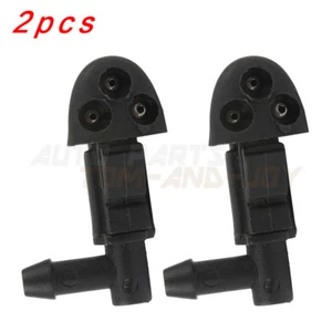 2Pcs Black Car Windshield  Wiper Washer Spray Nozzle Jet For Chevrolet Cruze - Imagen 1 de 7