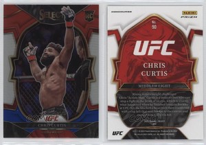 2023 Panini Select UFC Concourse Red & Blue Prizm Chris Curtis #90 Rookie RC