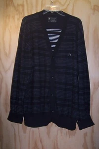 Marc Ecko Mens Cut & Sew Mens XX-Large Black and White Cardigan - Picture 1 of 4