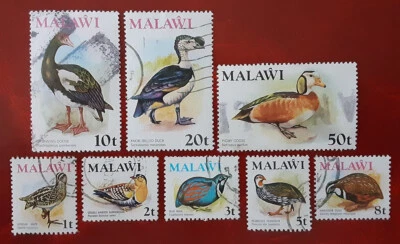 MALAWI 1975 Used Short Set to 50t (no 15t) Birds Superb 3147-1 - Image 1 of 2