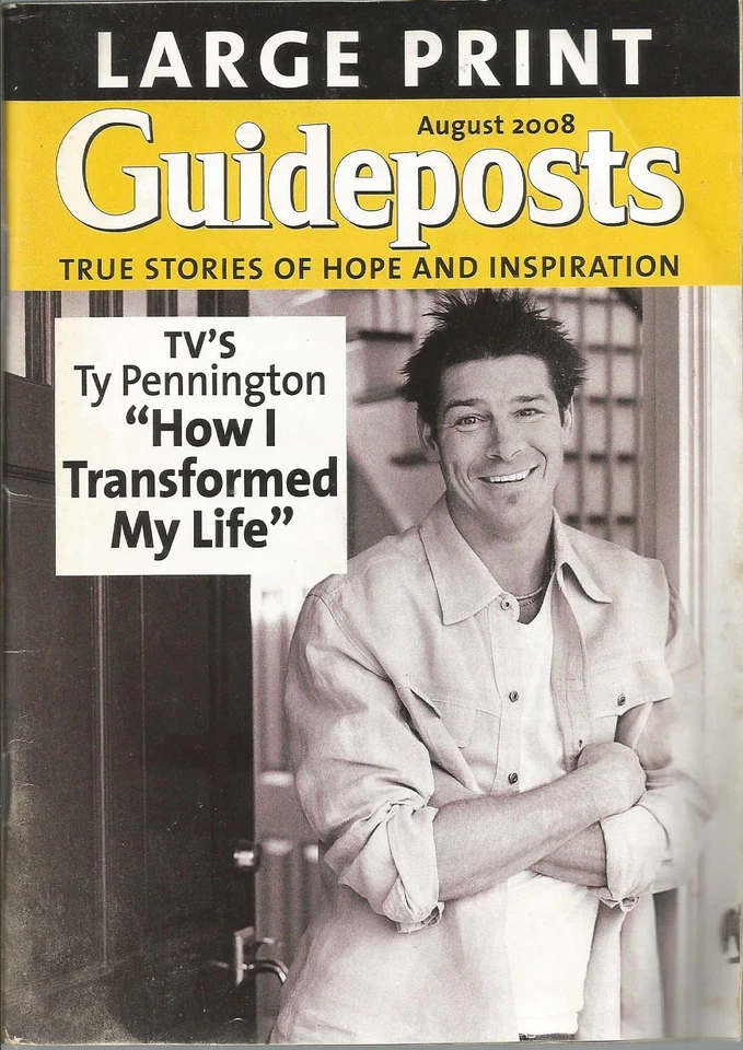 Large Print Edition , Guideposts with TY Pennington , August 2008 - Image 1 of 1