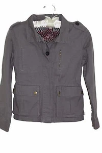Vintage Havana Grey Woven Cotton Jacket Outfit Women Girls Triba Youth NEW M  - Picture 1 of 5