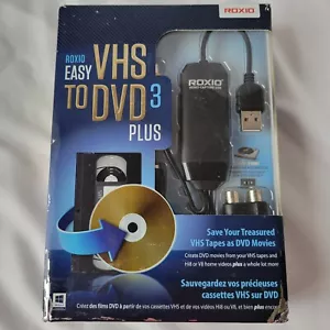 ROXIO Easy VHS to DVD 3 Plus Converter VHS Hi8 Video 8 to DVD Sealed Box - Picture 1 of 14