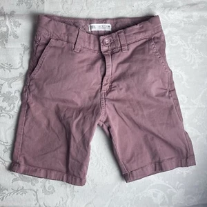 Zara Kids Shorts Unisex Size 7 Mauve Knee Length Slash Pockets - Picture 1 of 10