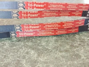 Lot of 4 belts Gates BX124 TRi-Power Oil Resistant Static Conductive 9013-2124 - Picture 1 of 4