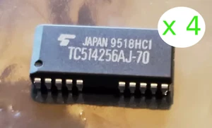 4pcs - Vintage Toshiba TC514256AJ-70 256Kx4 DRAM - Turtle Beach Maui and more! - Picture 1 of 5