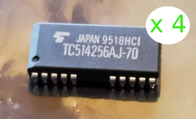 4 piezas - DRAM Toshiba TC514256AJ-70 256Kx4 de colección - Turtle Beach Maui ¡y más! Foto 1 de 4